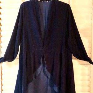Ladies M velveteen dress jacket/cape